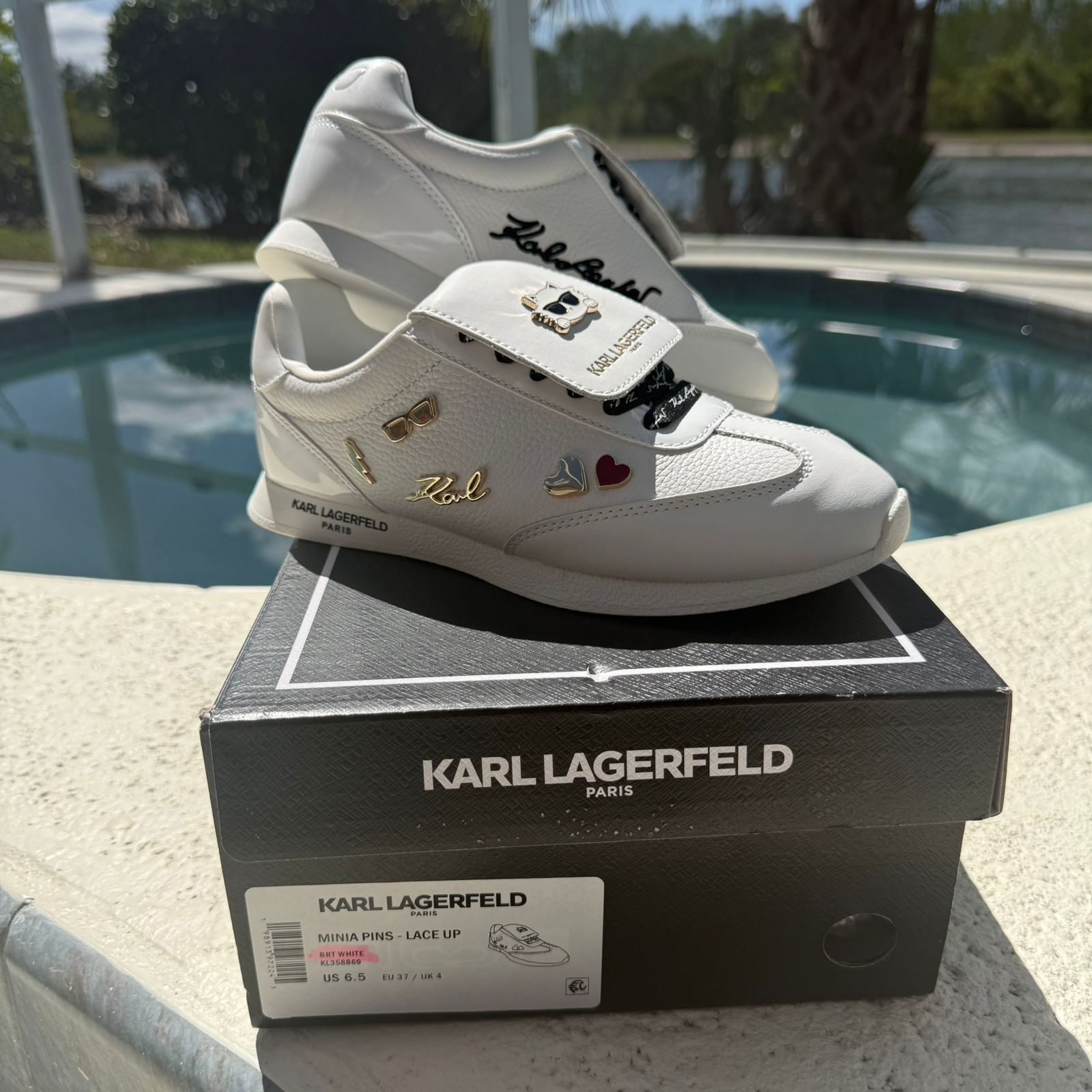 016 Zapatillas Karld lagerfeld talla 36.5 (22.5 cms)