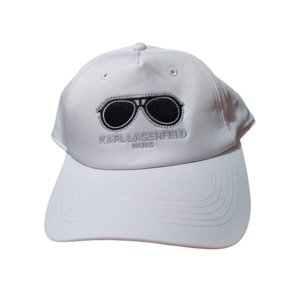 Karl Lagerfeld Paris Logo Cap white